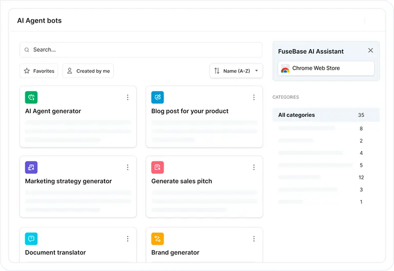 FuseBase AI agents workspace