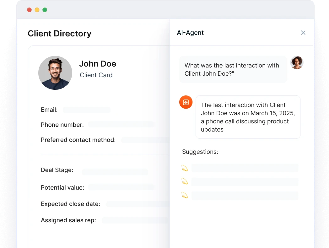 CRM agent