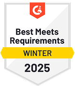 G2 Best Meets Requirements Winter 2025 shield