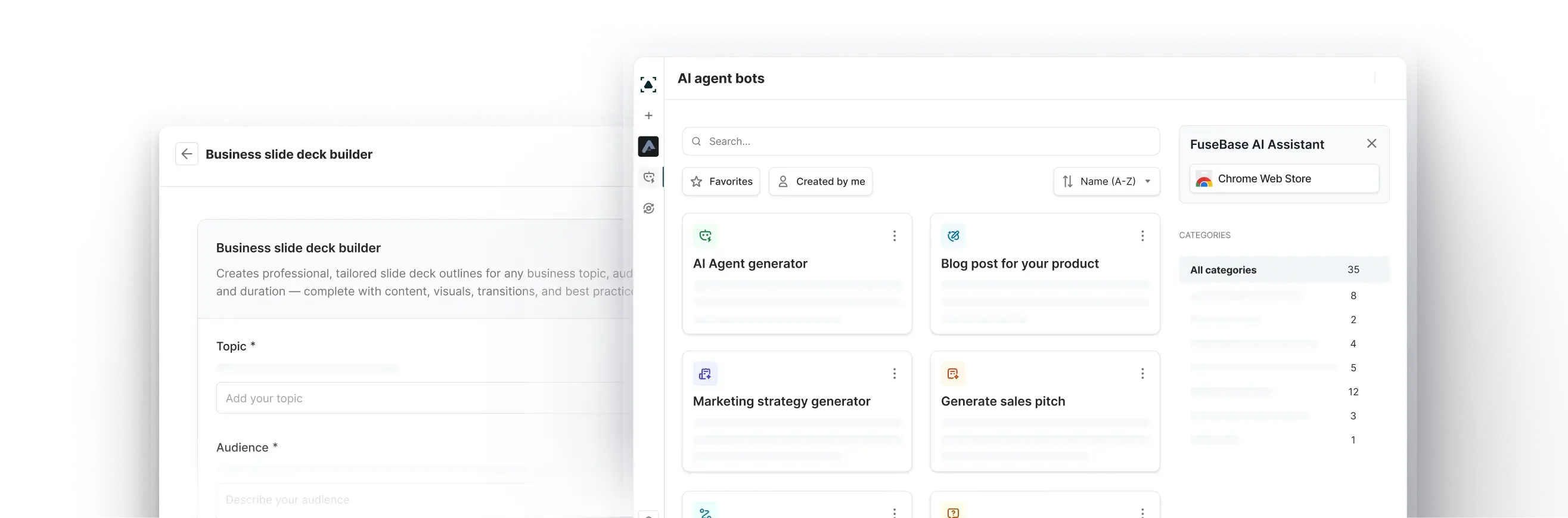 Deploy agents that respect permissions and work where your team already works.