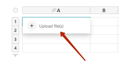 You can add multiple files to a single cell.