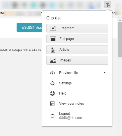 As soon as you log into your Nimbus account, you will see the Nimbus Clipper panel.