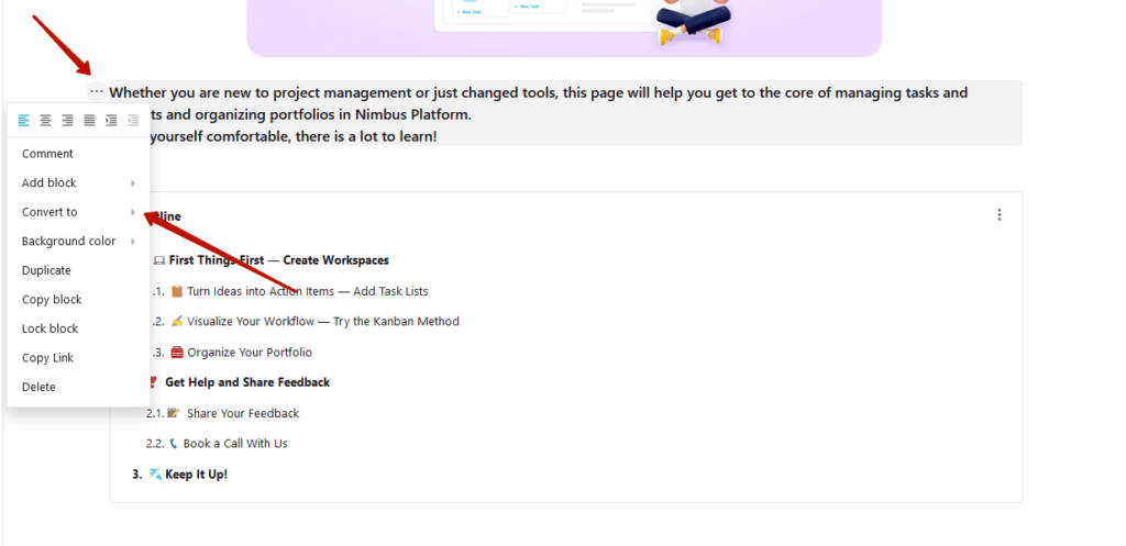 Create a new page