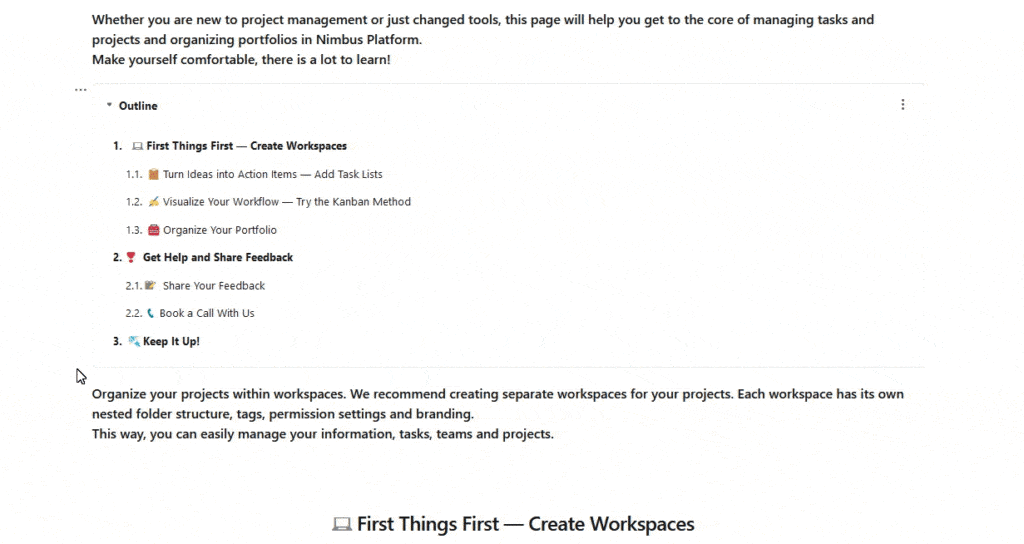 Create a new page