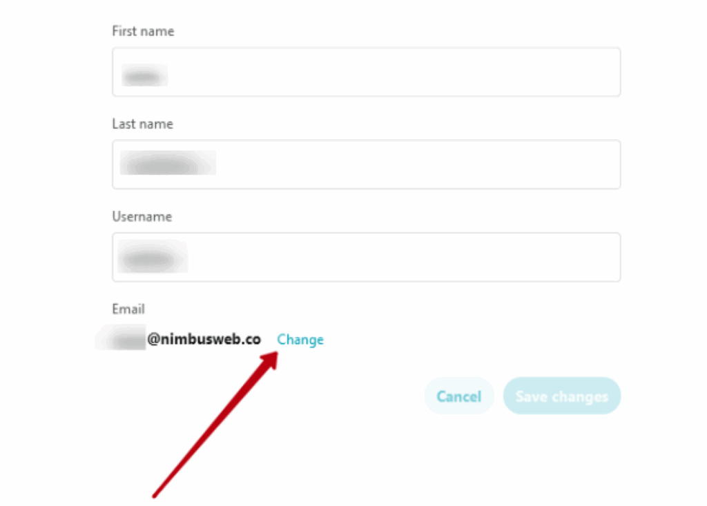 How do I change the account email?