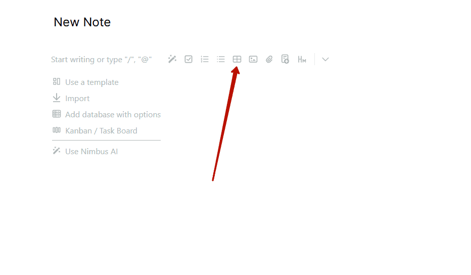 Create a new page