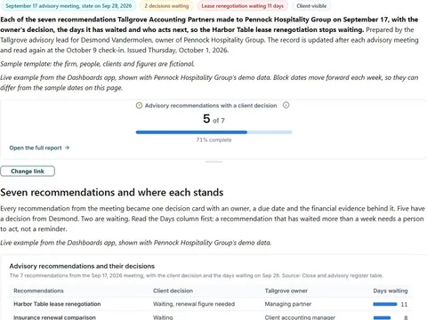 Advisory decision record: actual FuseBase page content below its header image