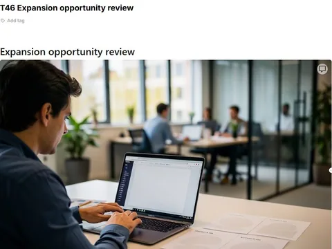 Screenshot of the Expansion opportunity review document page