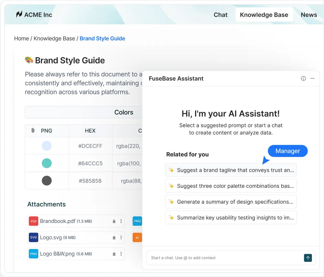 FuseBase AI Search