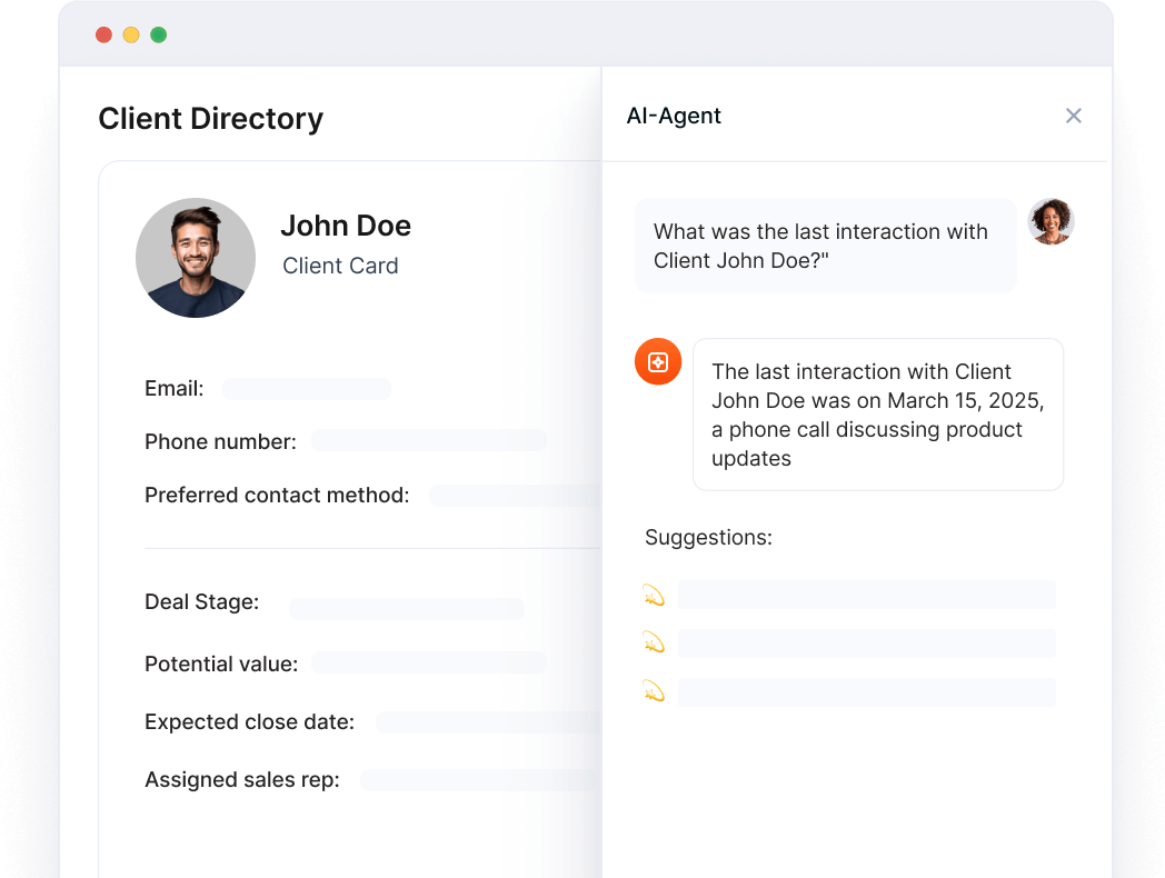 CRM agent