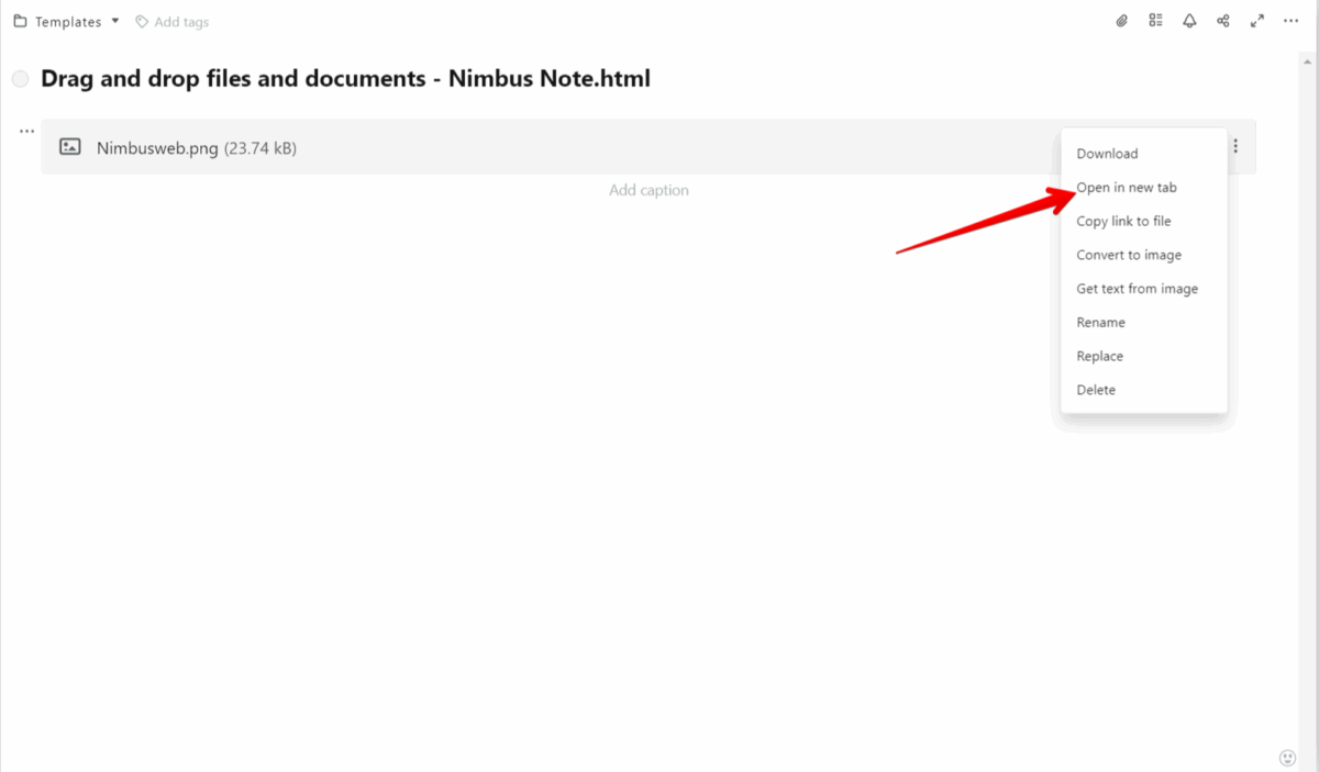 Open File Attachment Files and attachments - FuseBase