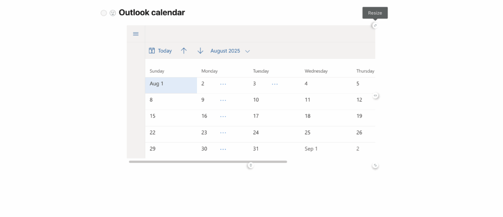 Drag the upper-right corner and resize (all proportions will be preserved).