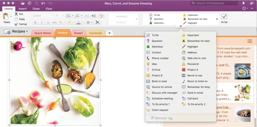 Microsoft OneNote is One of the 5 Best Google Keep Alternatives in 2023. Image powered by Nimbus Platform