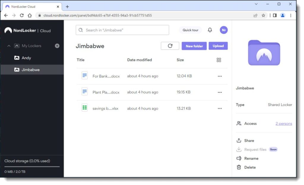 NordLoker is One of the Best Alternatives to Google Drive in 2023. Image powered by Nimbus Platform