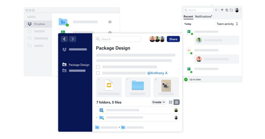 Dropbox is One of the Best Alternatives to Google Drive in 2023. Image powered by Nimbus Platform