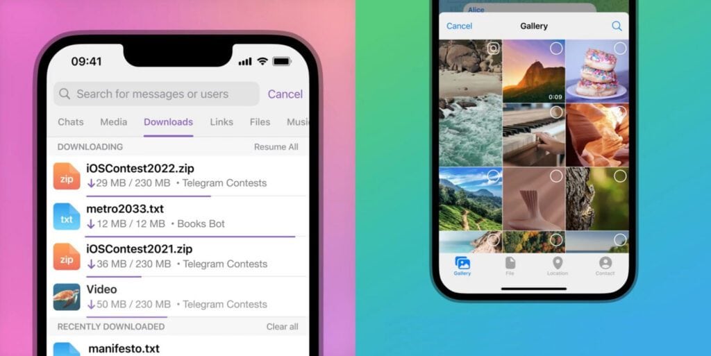 Telegram is One of the Best Alternatives to Google Drive in 2023. Image powered by Nimbus Platform