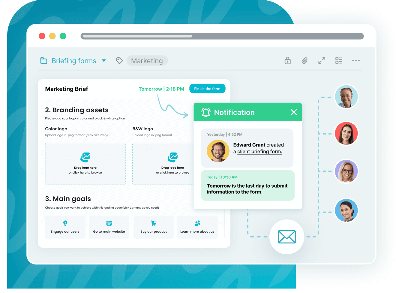 Seamlessly collaborate on your information