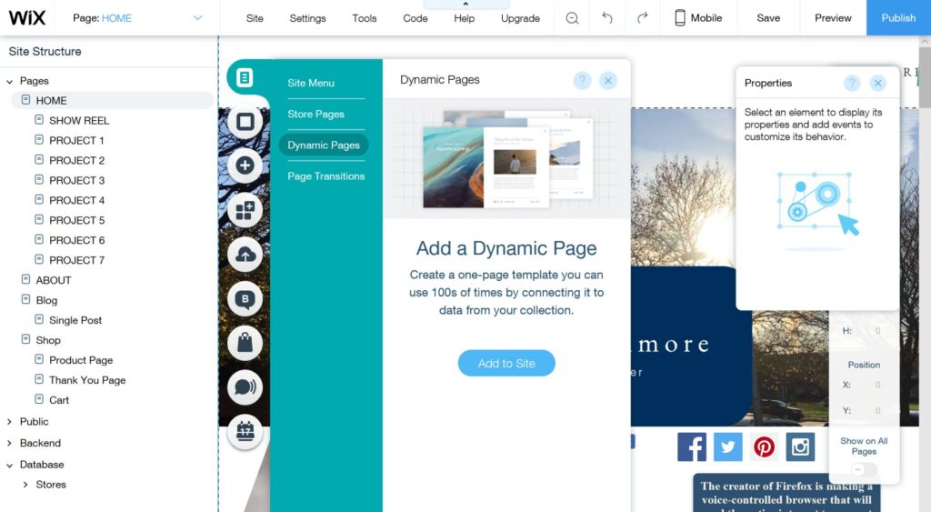 Wix is the Best Alternative for Dynamic Web Design. Image by Nimbus Platform