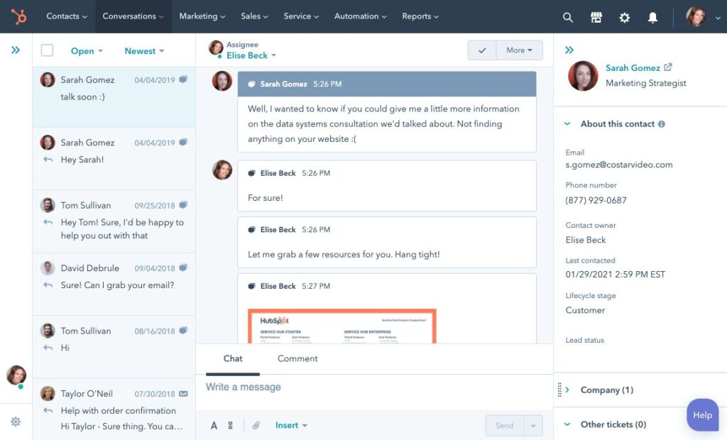 HubSpot is in the List of Top 5 Customer Engagement Platforms in 2023. Image by Nimbus Platform