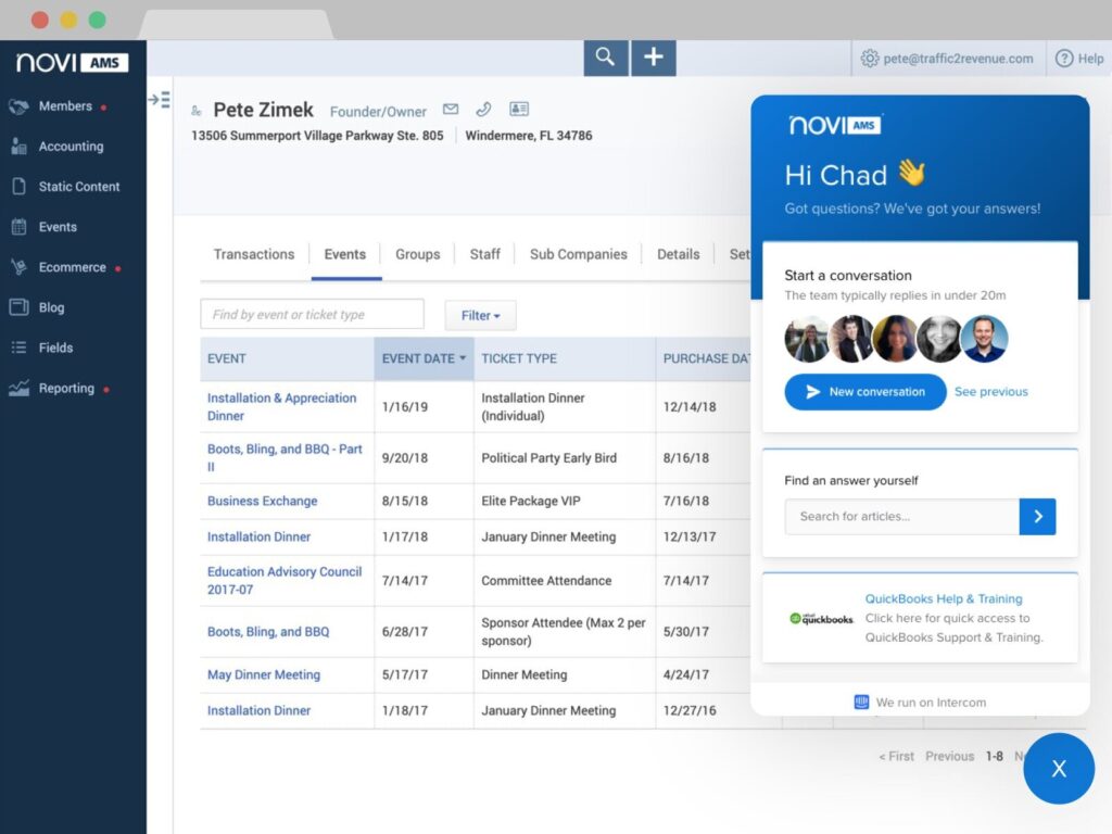 Novi AMS is one of the 12 Best MemberSpace Alternatives You Should Know About in 2024. Image by FuseBase