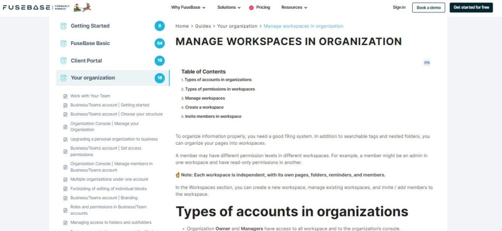 Knowledge Base Article. Image powered FuseBase