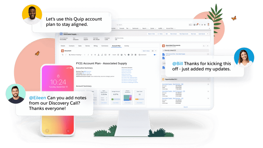 Quip is Google Docs Alternatives for Creating Smarter Documents. Image powered by FuseBase