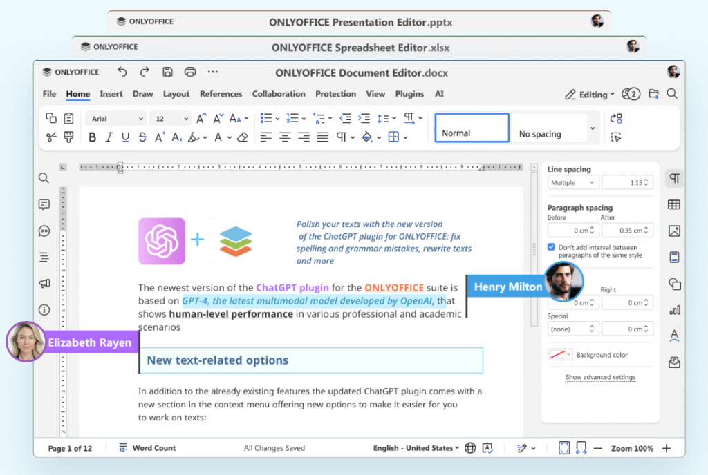 ONLYOFFICE is One of the Google Docs Alternatives for Creating Smarter Documents. Image powered by FuseBase