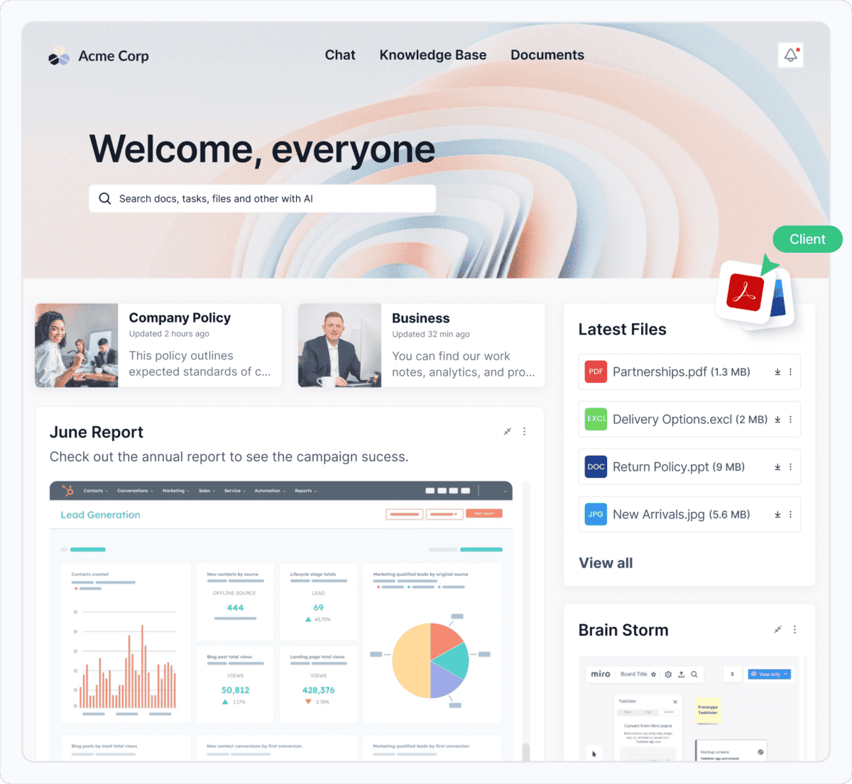 How to Share Files with Secure Client Portal Software - FuseBase
