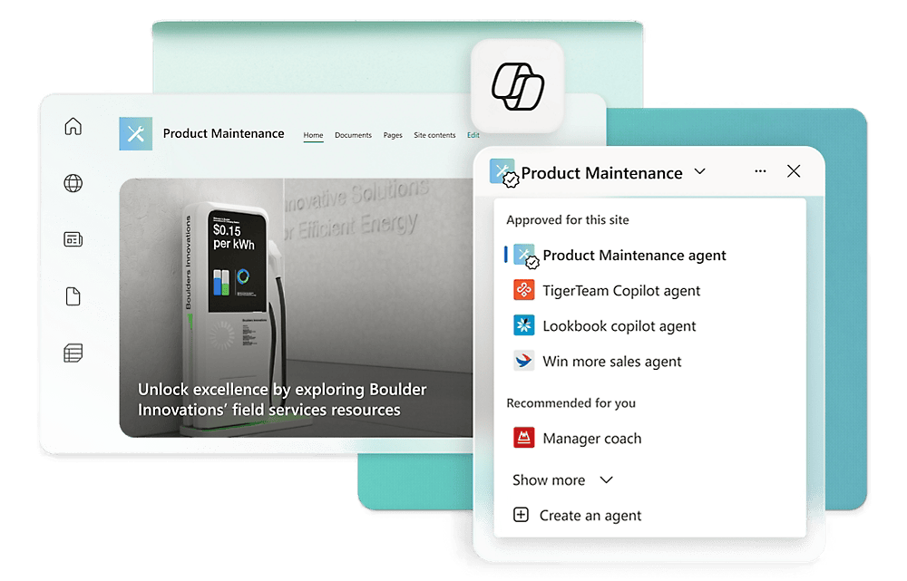 Sharepoint. Bild powered by FuseBase.