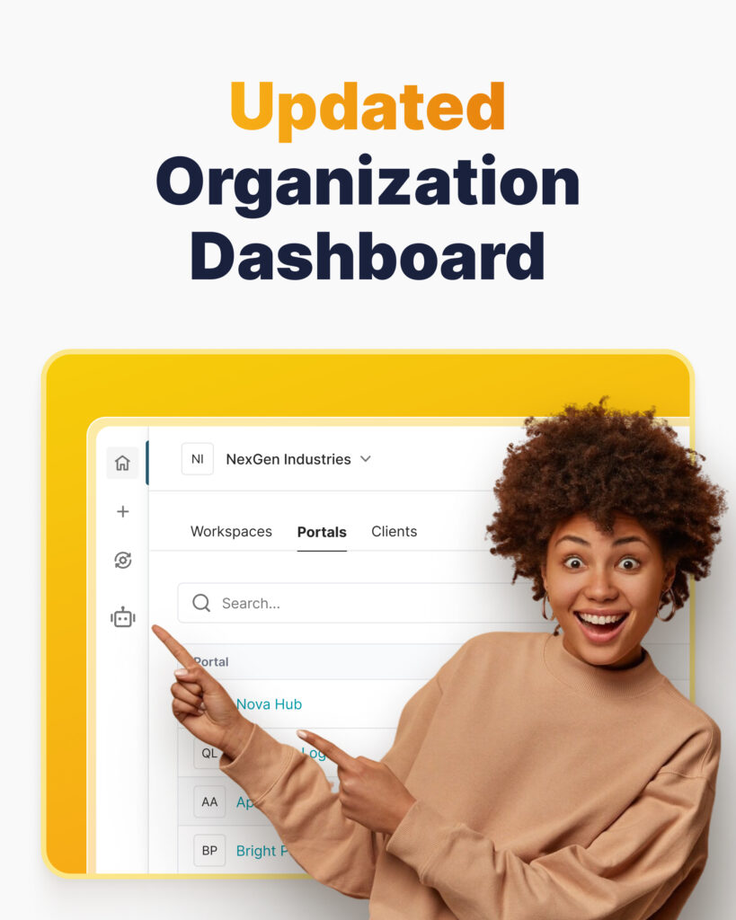 Updates in Organization Dashboard. Image by FuseBase.