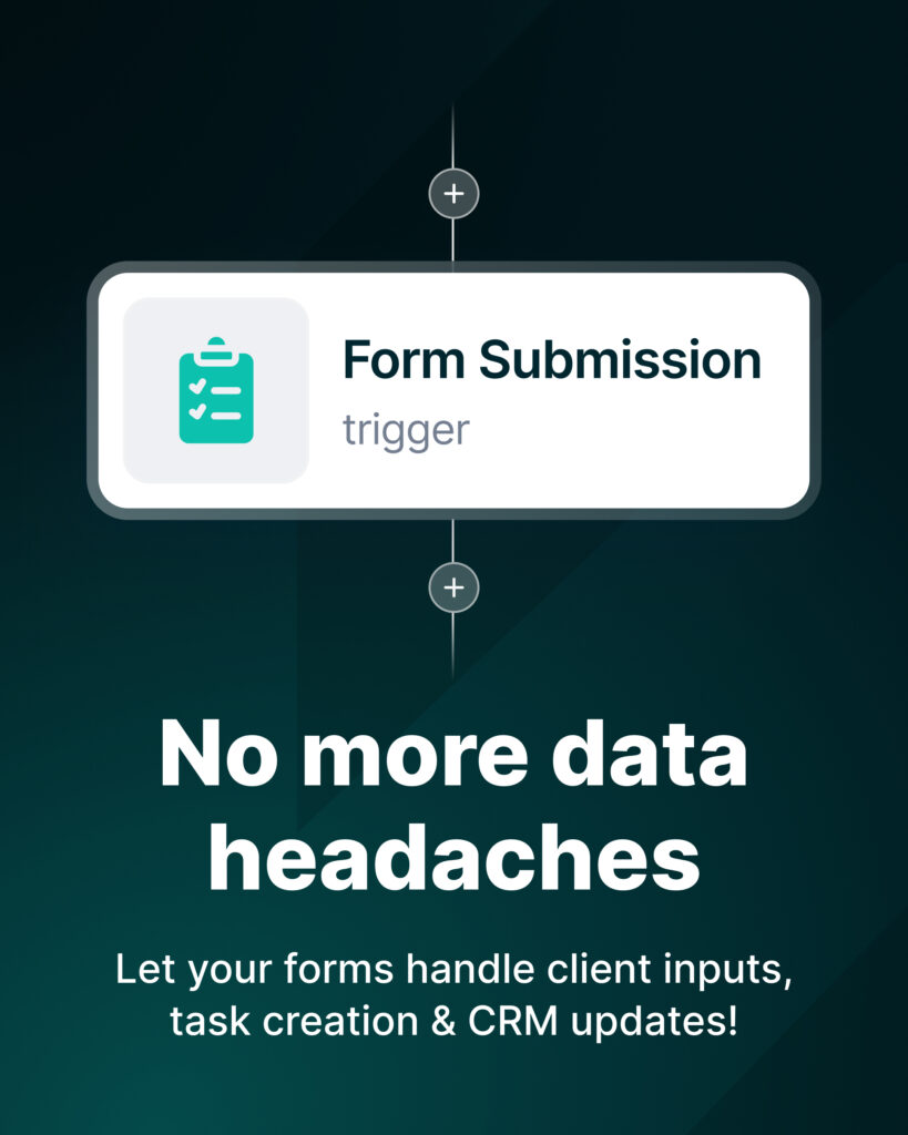 Form trigger for automation. Image by FuseBase.