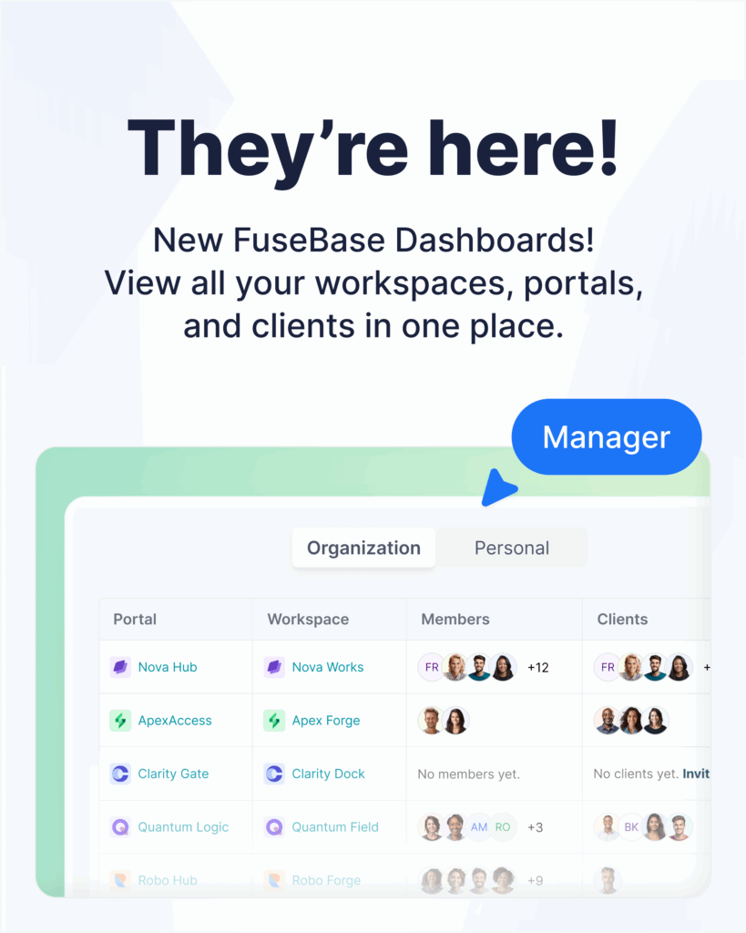 New Organization Dashboards. Image by FuseBase.