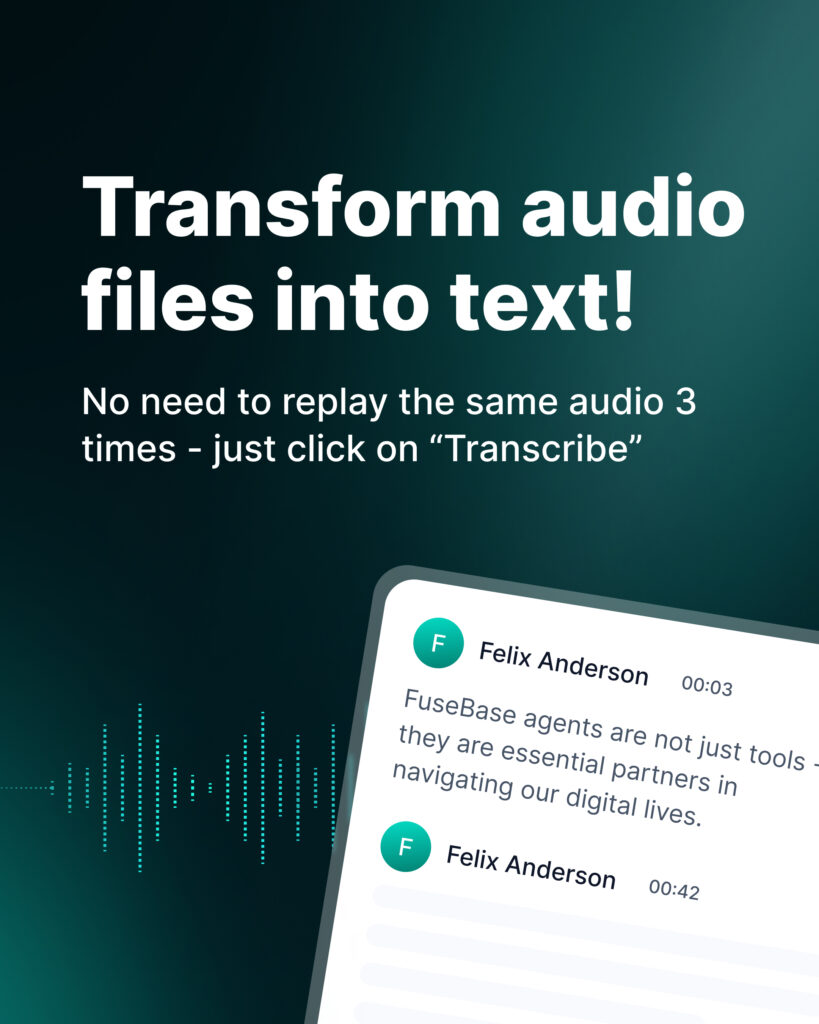Audio Transcription. Image by FuseBase.