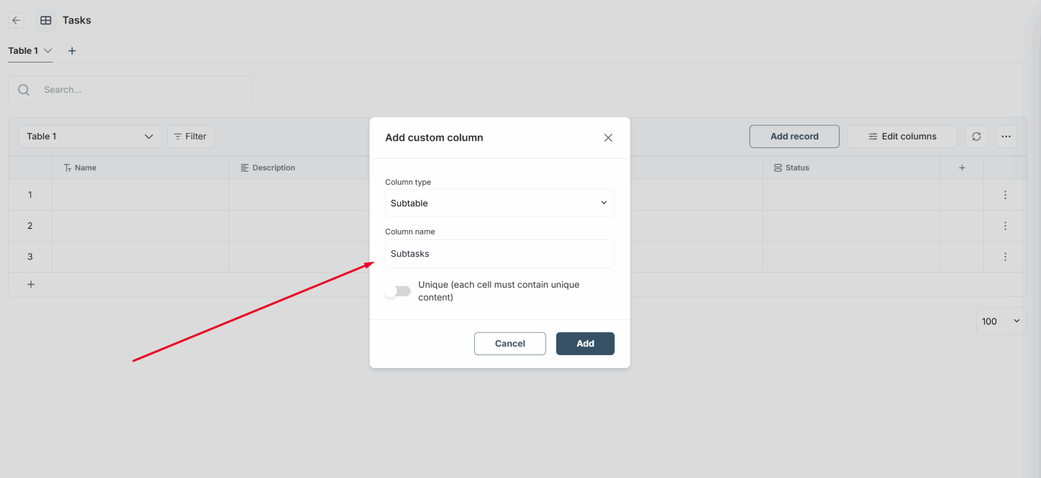 Sub-tables - Quick Guide - FuseBase