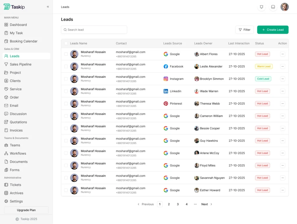 Taskip is in the Top Moxo Alternatives. Image by FuseBase