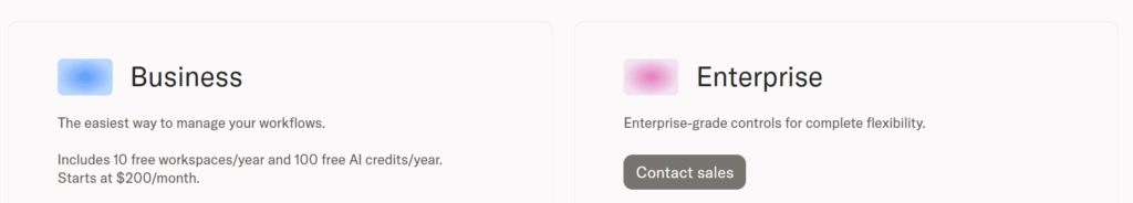 Moxo pricing. Image powered by FuseBase.