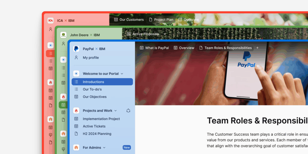 Planhat customer portal interface 2026. Image powered by FuseBase.