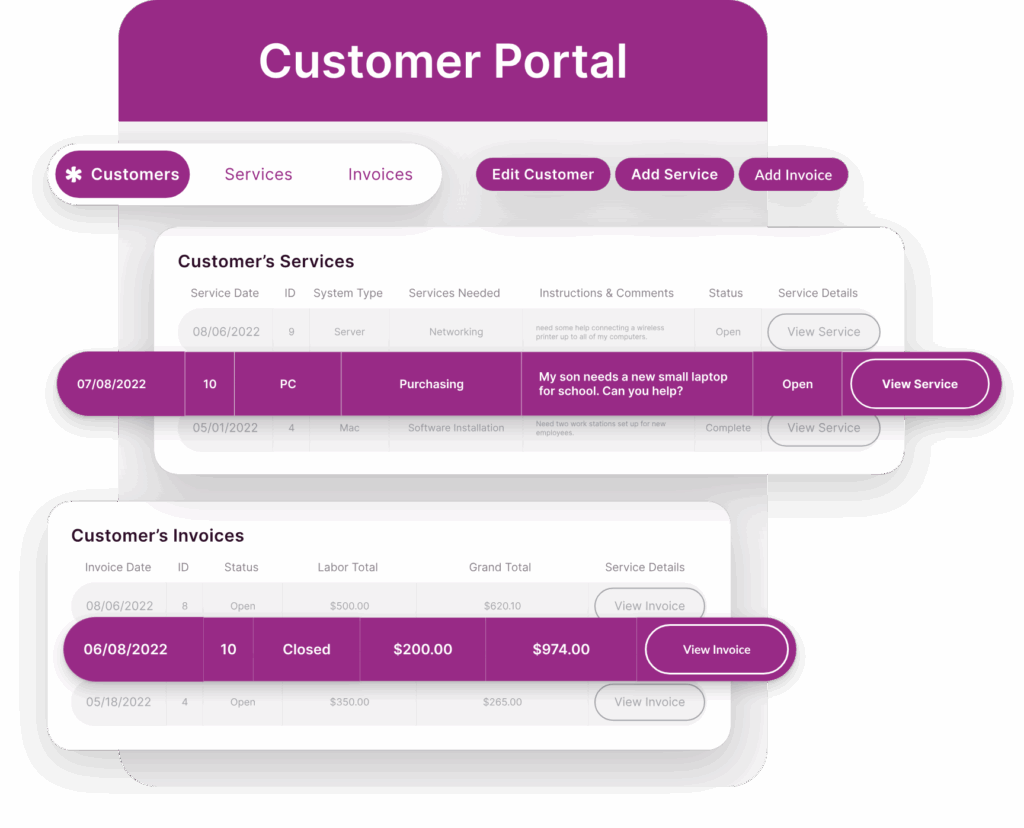Knack client portal tool 2026. Image powered by FuseBase.