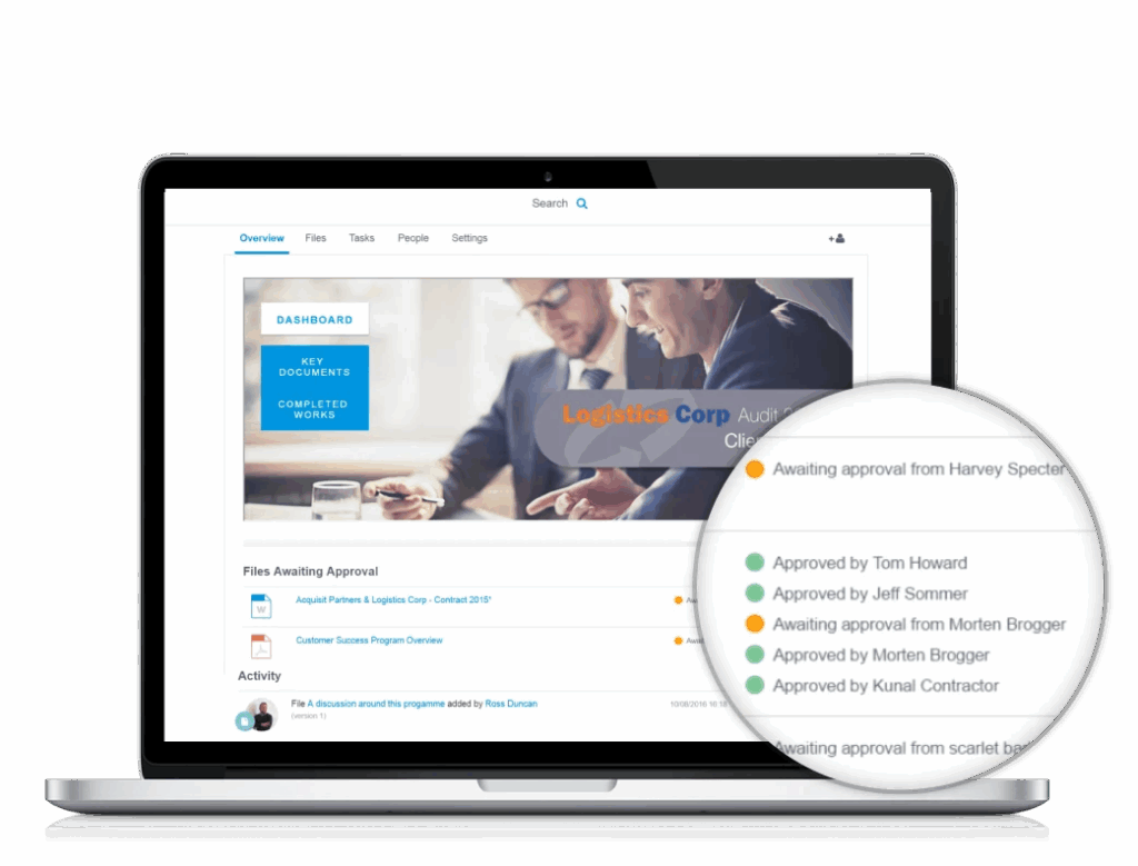Ideagen Collaboration Portal client portal interface 2026. Image powered by FuseBase.