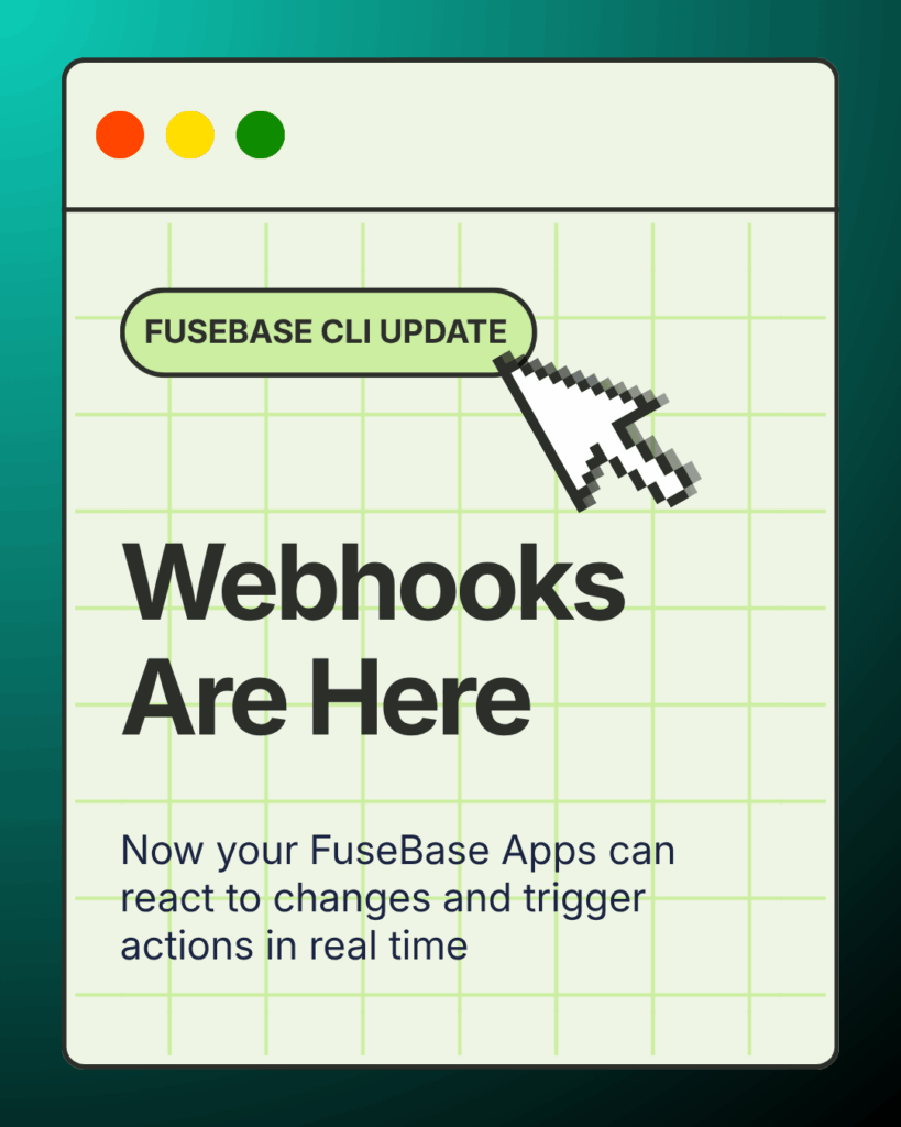 Webhooks in FuseBase Apps. Image powered by FuseBase.