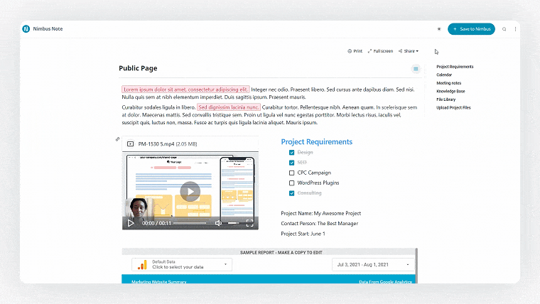 Work with enhanced public pages!